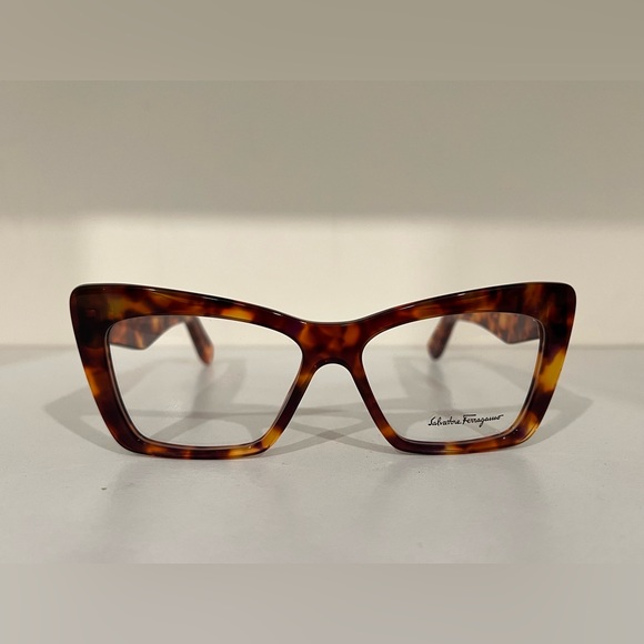 New Ladies Ferragamo eyeglasses style SF 2865 in Tort size 55 - Picture 2 of 8
